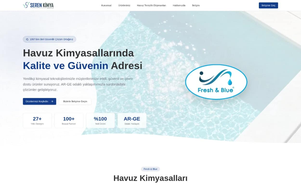 Seren Kimya proje görseli